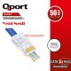 QPORT CAT6 EZ Q-J600Y RJ45 50li paket Plastik Konnektör (Yeni nesil) QPORT CAT6 EZ Q-J600Y RJ45 50li paket Plastik Konnektör (Yeni nesil)