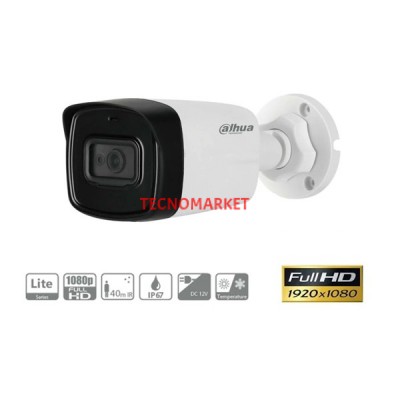 DAHUA 2MP BULLET 3.6MM HAC-HFW1200TL-0360B 40metre AHD Kamera