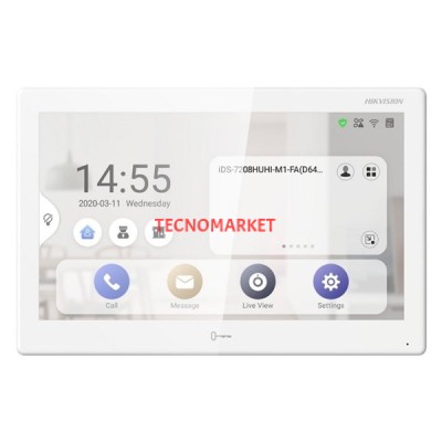 HIKVISION KH9510-WTE1(B) INTERCOM SİSTEMİ İÇ ÜNİTE WIFI 10.1"