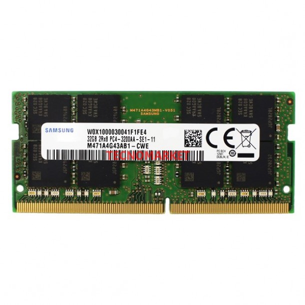 SAMSUNG 32GB DDR4 3200MHZ NOTEBOOK RAM VALUE 471A4G43ABM1-VWE