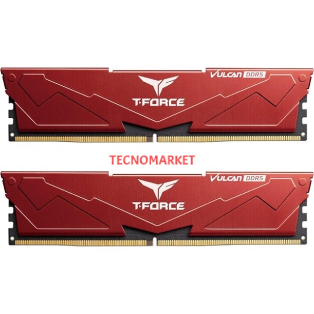 TEAM 32GB (2X 16GB) DDR5 6400MHZ CL40 DUAL KIT PC RAM T-FORCE FLRD532G6400HC40BDC01 KIRMIZI