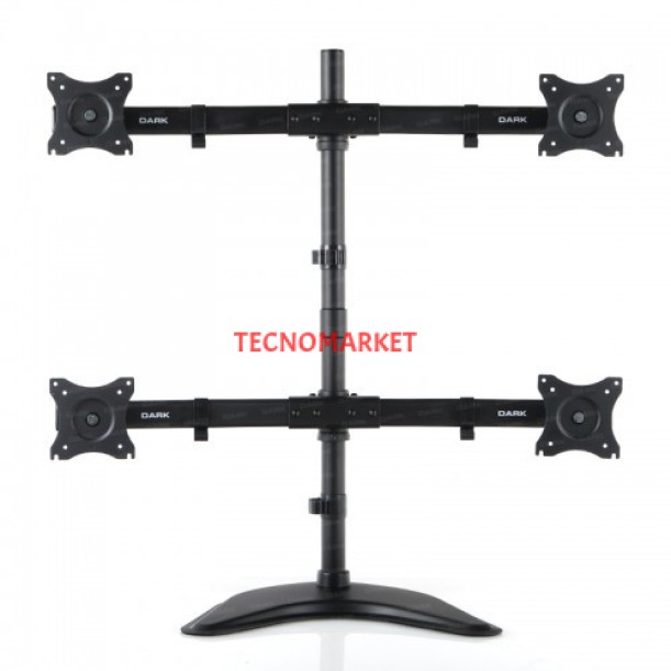 DARK 13/27" VM43 DK-AC-VM43 Hareketli Siyah 4 kollu yatay Masaüstü Monitör Standı DARK 13/27" VM43 DK-AC-VM43 Hareketli Siyah 4 kollu yatay Masaüstü Monitör Standı