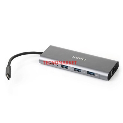 DARK DK-AC-U31X36 USB 3.1 Type-C - USB 3.0+ Ethernet/HDMI/TF SD Çoklayıcı