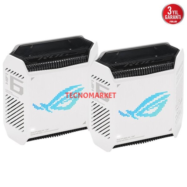 ASUS ROG RAPTURE GT6(W-2-PK) AX10000 ROUTER BEYAZ ASUS ROG RAPTURE GT6(W-2-PK) AX10000 ROUTER BEYAZ