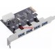 DARK DK-AC-U3P4 PCIe 4port USB 3.0 Çevirici Kart DARK DK-AC-U3P4 PCIe 4port USB 3.0 Çevirici Kart