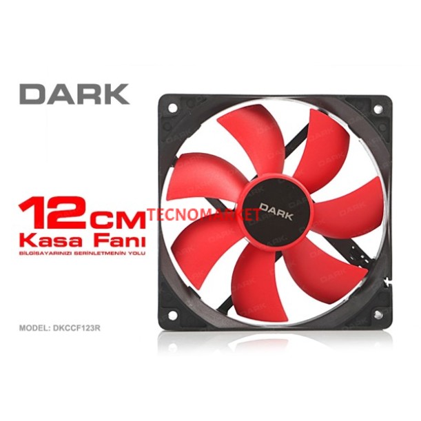 DARK DKCCF123R 3pin 120mm Kasa Fanı DARK DKCCF123R 3pin 120mm Kasa Fanı