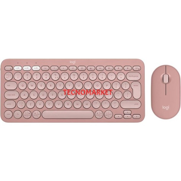 Logıtech Pebble 2 920-012247 Multi-Device Bluetooth Klavye Mouse Seti Pembe Logıtech Pebble 2 920-012247 Multi-Device Bluetooth Klavye Mouse Seti Pembe