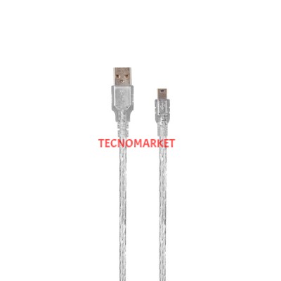 S-link SL-UK53 Usb2.0 3m Şeffaf Usb AM/Mini 5pin Kablo