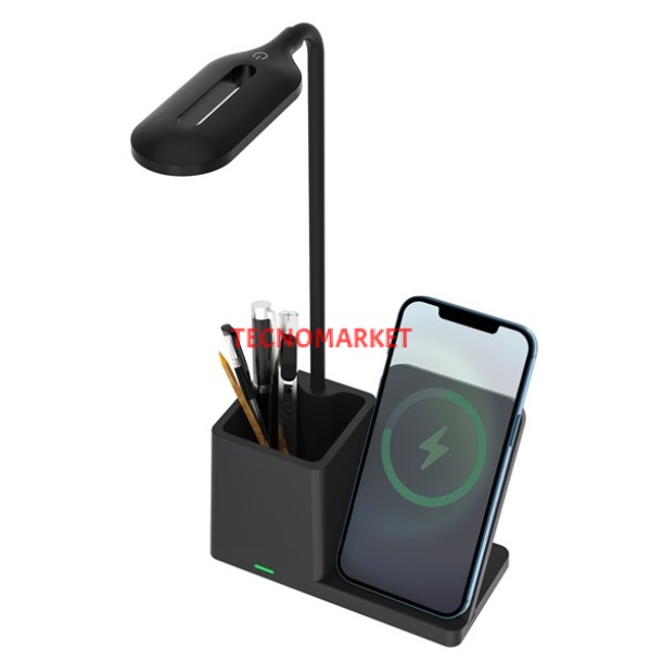S-LINK SL-M9054 Siyah TypeC 15W Kablosuz Şarj Cihazı Kalemlikli Masa Lambası S-LINK SL-M9054 Siyah TypeC 15W Kablosuz Şarj Cihazı Kalemlikli Masa Lambası
