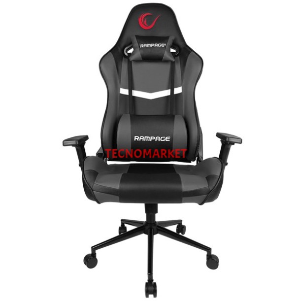 Rampage KL-R56 3D Kol,Tam Dökme Süngerli Siyah/Gri Oyuncu Koltuğu Rampage KL-R56 3D Kol,Tam Dökme Süngerli Siyah/Gri Oyuncu Koltuğu