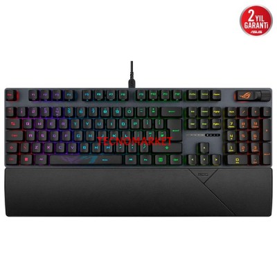 ASUS ROG Strix Scope II RX Aura Sync Rgb Mekanik Türkçe Tuş Dizilimi Rog Rx Red Swıtch Ip57 Multı Fonksiyonel Oyuncu Klavyesi