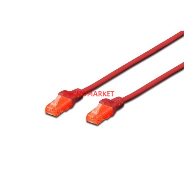 DIGITUS 3m CAT6 Utp DK-1617-030/R Kırmızı Patch Kablo DIGITUS 3m CAT6 Utp DK-1617-030/R Kırmızı Patch Kablo