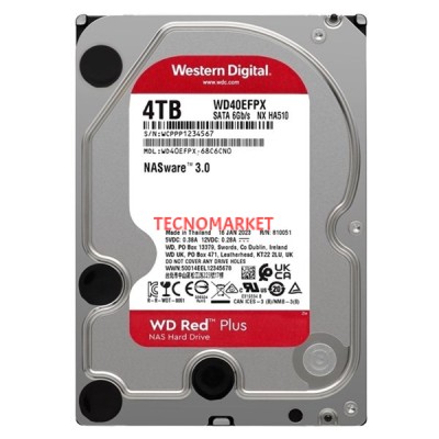 WD 4TB RED WD40EFPX 256MB 5400RPM SATA-3 GÜVENLİK DİSKİ