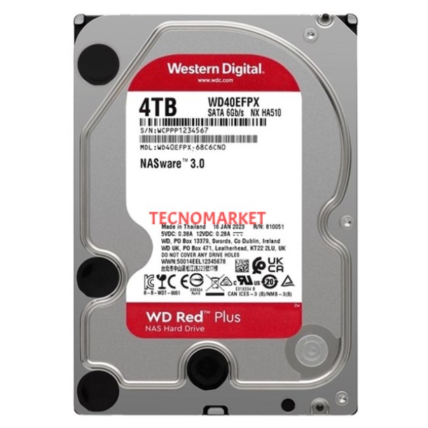 WD 4TB RED WD40EFPX 256MB 5400RPM SATA-3 GÜVENLİK DİSKİ WD 4TB RED WD40EFPX 256MB 5400RPM SATA-3 GÜVENLİK DİSKİ