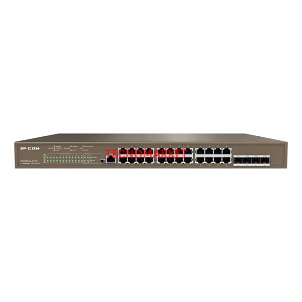 IP-COM 24port IP-G5328P-24-410W Gigabit 4-SFP 410W Full PoE Layer 3 Yönetilebilir Rack Mount Swıtch IP-COM 24port IP-G5328P-24-410W Gigabit 4-SFP 410W Full PoE Layer 3 Yönetilebilir Rack Mount Swıtch
