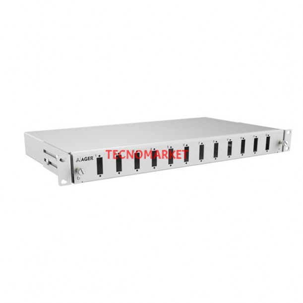 AGER 1U 12 Fiberli SM SC DX Fiber Optik Beyaz Patch Panel Rack Tipi Boş AGER 1U 12 Fiberli SM SC DX Fiber Optik Beyaz Patch Panel Rack Tipi Boş
