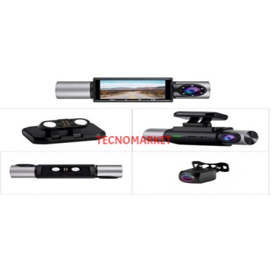 TWOGO GO-XRAY2 Day Night GPS Araç İçi Kamera Geniş Açı Çift Ekran