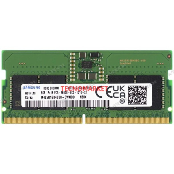 SAMSUNG 8GB DDR5 5600MHZ NOTEBOOK RAM VALUE M425R1GB4BB0-CWM SAMSUNG 8GB DDR5 5600MHZ NOTEBOOK RAM VALUE M425R1GB4BB0-CWM
