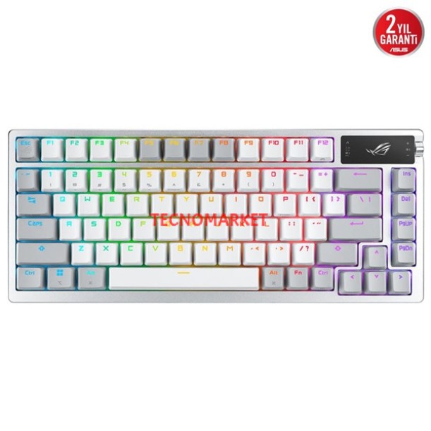 ASUS ROG Azoth ROG NX Snow Switch RGB Kablosuz Türkçe Mekanik Beyaz Gaming Klavye ASUS ROG Azoth ROG NX Snow Switch RGB Kablosuz Türkçe Mekanik Beyaz Gaming Klavye