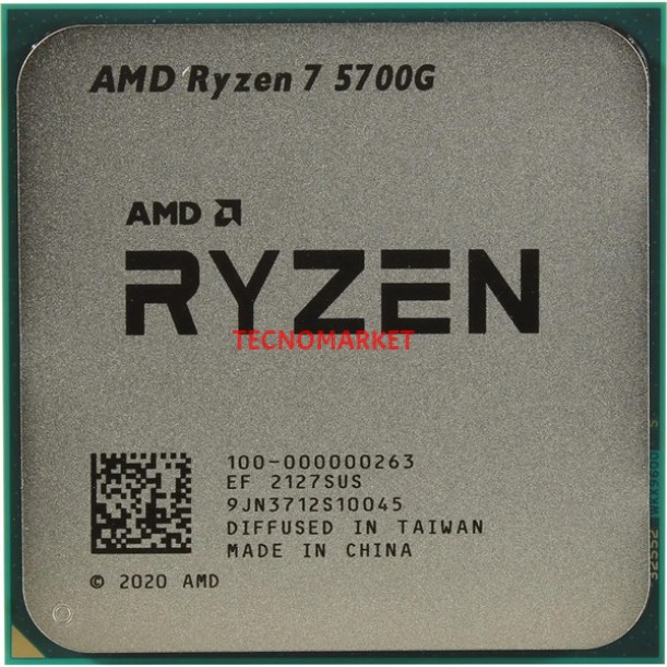 AMD RYZEN 7 5700G 20MB 8çekirdekli O/B AMD R8 AM4 65w Kutusuz+Fansız AMD RYZEN 7 5700G 20MB 8çekirdekli O/B AMD R8 AM4 65w Kutusuz+Fansız