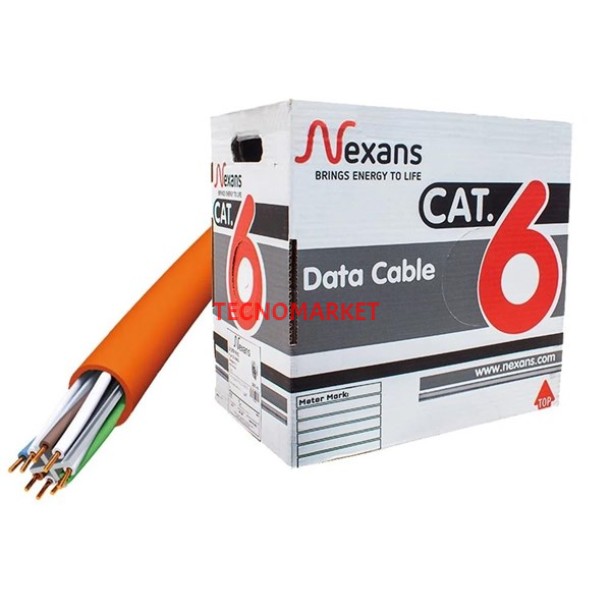 NEXANS CAT6 Utp 23AWG 305m Saf Bakır LSZH Kablo LSZH HF NEXANS CAT6 Utp 23AWG 305m Saf Bakır LSZH Kablo LSZH HF