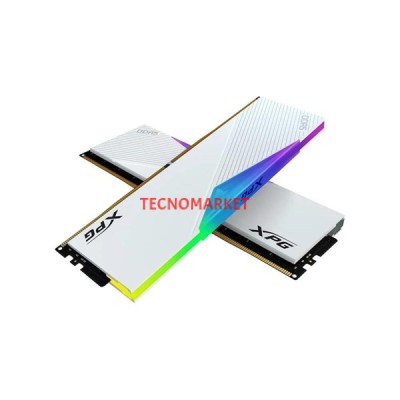 XPG 64GB (2X 32GB) DDR5 6400MHZ CL32 RGB DUAL KIT PC RAM LANCER BEYAZ AX5U6400C3232G-DCLARWH