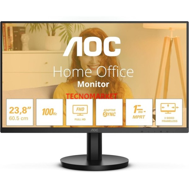 AOC 23.8" IPS 24B3HA2 1MS 100hz HDMI Multimedya Monitör AOC 23.8" IPS 24B3HA2 1MS 100hz HDMI Multimedya Monitör