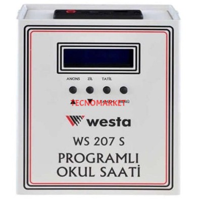 WESTA WS-207S Usb Girişli Akıllı Okul Saati