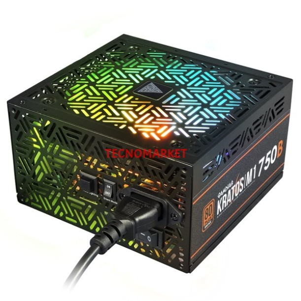 GAMDIAS 750W 80 BRONZE KRATOS M1-750B 12cm RGB Fanlı Power Supply GAMDIAS 750W 80 BRONZE KRATOS M1-750B 12cm RGB Fanlı Power Supply
