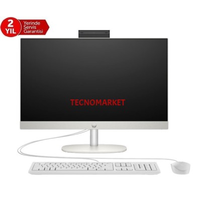 HP 23.8" PRO ONE 245 G10 9H6M8ET RYZEN 5 7520U-8GB DDR5 RAM-512GB NVME-FDOS BEYAZ