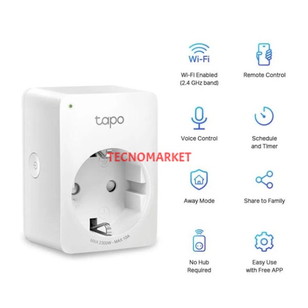 TP-LINK TAPO P100 Mını Wi-Fi Akıllı Priz 2-li paket TP-LINK TAPO P100 Mını Wi-Fi Akıllı Priz 2-li paket