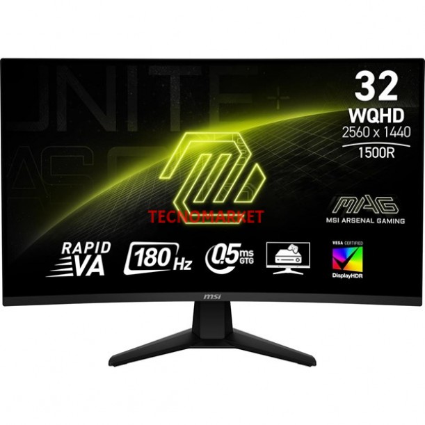 MSI 31.5" VA MAG 32CQ6F 1MS 180HZ HDMI-DP KAVISLI GAMING MONİTÖR 2560X1440 MSI 31.5" VA MAG 32CQ6F 1MS 180HZ HDMI-DP KAVISLI GAMING MONİTÖR 2560X1440