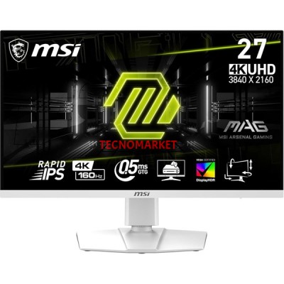 MSI 27" FLAT RAPID IPS MAG 274URFW 1MS 160HZ HDMI-DP GAMING MONİTÖR 3840X2160