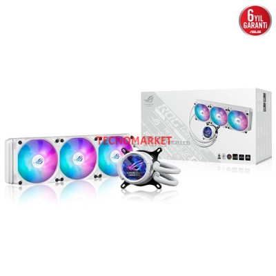 ASUS 360MM ROG STRIX III 360 ARGB AM5-1700P SIVI SOĞUTMALI İŞLEMCİ FANI BEYAZ