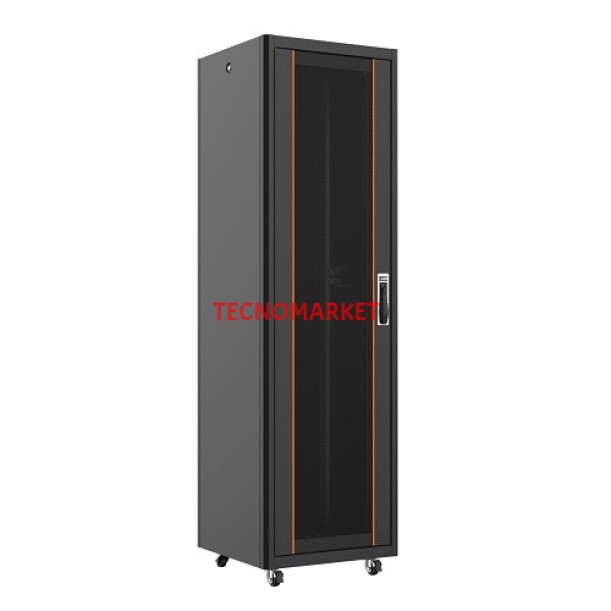 AGER 26U 600x600mm Dikili Tip Siyah Kabinet Vega AG-VB26U6060S1 Cam Kapak AGER 26U 600x600mm Dikili Tip Siyah Kabinet Vega AG-VB26U6060S1 Cam Kapak