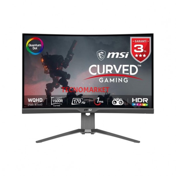 MSI 27" RAPID VA MAG 27C6G 0.5MS 180HZ HDMI-DP KAVISLI GAMING MONİTÖR MSI 27" RAPID VA MAG 27C6G 0.5MS 180HZ HDMI-DP KAVISLI GAMING MONİTÖR