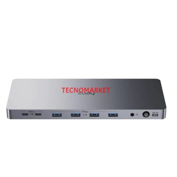 CUDY CS700 13-IN-1 10Gbps Alüminyum USB-C Dual 4K Docking Station CUDY CS700 13-IN-1 10Gbps Alüminyum USB-C Dual 4K Docking Station