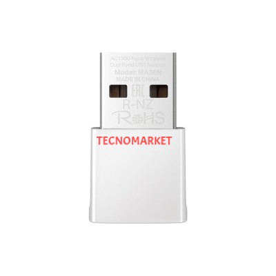 MERCUSYS MA30N AC1300 Nano Wireless Dual Band USB Adaptör