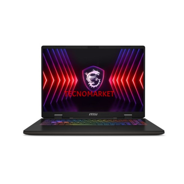 MSI 16" SWORD 16 Hx B14VGKG-473XTR CORE i7 14650Hx-32GB DDR5 RAM-8GB RTX4070-1TB NVME-FDOS MSI 16" SWORD 16 Hx B14VGKG-473XTR CORE i7 14650Hx-32GB DDR5 RAM-8GB RTX4070-1TB NVME-FDOS
