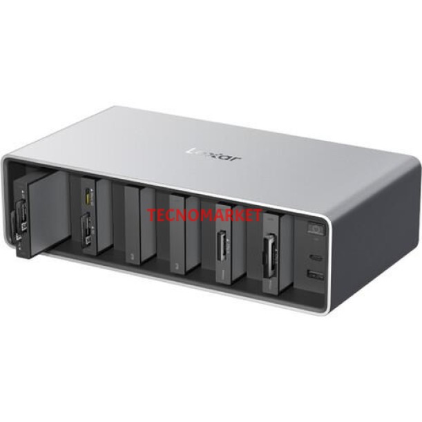 LEXAR PROFESSIONAL WORKFLOW LPWF800N-4A1NGL-Thunderbolt 4 Yukseltmesı Ve 6 Modul Yuvası LEXAR PROFESSIONAL WORKFLOW LPWF800N-4A1NGL-Thunderbolt 4 Yukseltmesı Ve 6 Modul Yuvası