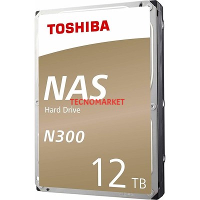 TOSHIBA 12TB N300 HDWG51CUZSVA 512MB 7200RPM SATA-3 NAS DİSK
