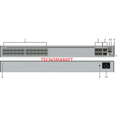 HUAWEI 24port S5735-L24PN4XE-AV2 4-SFP 10GbE 400W YÖNETİLEBİLİR POE SWITCH