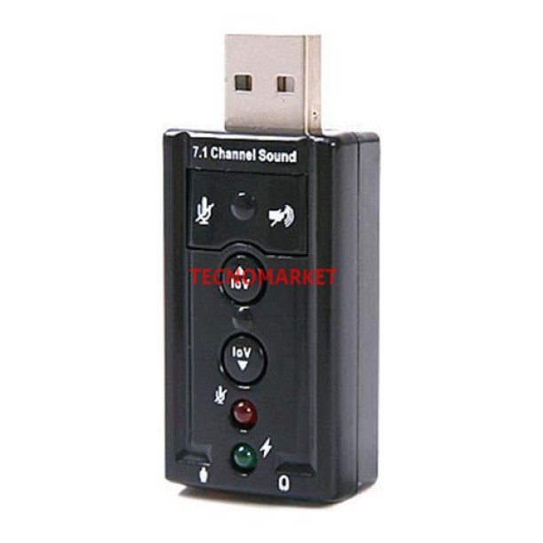 HYTECH USB HY-U717 7.1 Ses Kartı HYTECH USB HY-U717 7.1 Ses Kartı