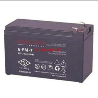 MAKELSAN 12v 7amper 6-FM-7 Kuru Tip Akü
