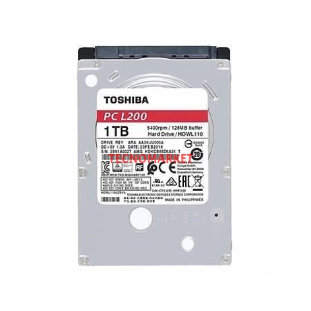 TOSHIBA 1TB 2.5" L200 HDWL110USVA 128MB 5400RPM NOTEBOOK DİSKİ TOSHIBA 1TB 2.5" L200 HDWL110USVA 128MB 5400RPM NOTEBOOK DİSKİ