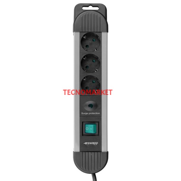 S-LINK Swapp SPGKS03 1.5m 3G1.5mm2 900 Joule 3-lü Akım Kor. Gri Priz Çoklayıcı S-LINK Swapp SPGKS03 1.5m 3G1.5mm2 900 Joule 3-lü Akım Kor. Gri Priz Çoklayıcı
