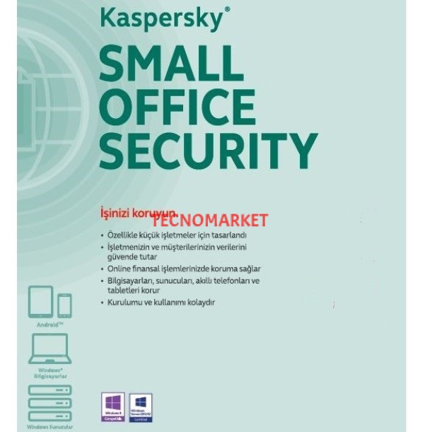 KASPERSKY Small Office Security 1yıl 1server + 5kullanıcı + 5 mobil cihaz KASPERSKY Small Office Security 1yıl 1server + 5kullanıcı + 5 mobil cihaz