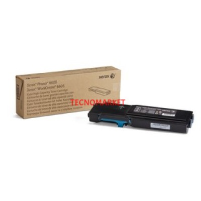 XEROX 106R02233 Phaser 6600/Wc 6605 Yuksek Kap. Cyan Toner Kartusu 6000 Sayfa