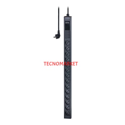 APC EPDU1116B-SCH Easy Rack PDU, Temel, 0U, 1 Faz, 3.7kW, 230V, 16A, x14 SCHUKO çıkış, IEC60884 SCHUKO giriş