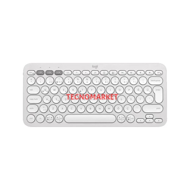 LOGITECH Pebble Keys 2 K380s 920-011860 Bluetooth Klavye Beyaz